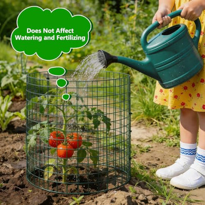 4 Pack Plant Protectors from Animals, 12x12 Inch Metal Garden Cages - color: 4 Pack, size: 12x12 IN