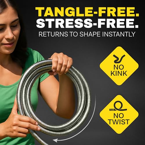 BIONIC STEEL 10Ft Short Garden Hose Extension Connector for Reel - size: 10'