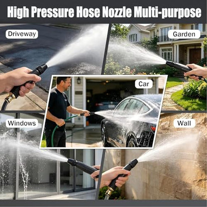 2packs High Pressure Hose Nozzle Sprayer for US Garden Hoses