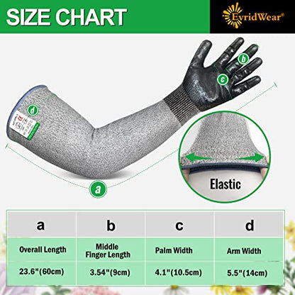 Evridwear Long Sleeve Gardening Gloves for Women & Men