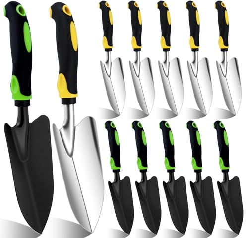 12 Pcs Garden Shovel, Metal Hand Trowel, Aluminum Alloy
