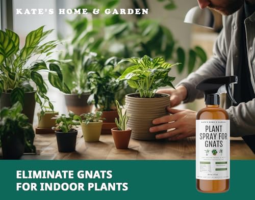 Kate's Home & Garden Plant Spray for Insects & Gnats, 12 Sticky Traps, 16oz - size: 16 Fl Oz (Pack of 1)