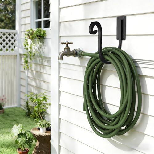 Garden Hose Holder Wall Mount,Water Hose Holder for Outside(2 Pack) - size: 2 Pack