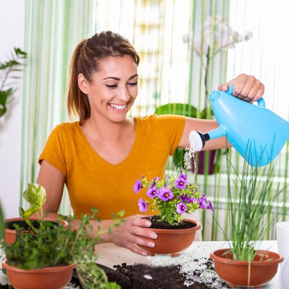 Maxcheck 60 Pcs Plastic Hanging Planter Flower Plant Pots with Hook Hanging Pot for Plants Basket Planter Holder Containers with Drainage Hole for Indoor Outdoor Garden Balcony Wall Decor, Brown