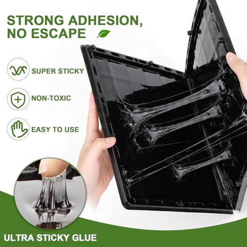4 Pack Glue Traps for Mice 10.25" *10.87" Sticky Mouse Rats Traps for Home - size: 4Pack