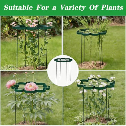 24.5" Dahlia Stakes and Supports - Outdoor Durable Plant Support - color: Green