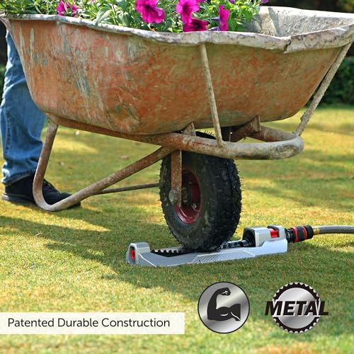 Eden 94110 Heavy-Duty Metal Oscillating Sprinkler | Covers Up to 3,315 sq. ft.,18 Precision Nozzles,Adjustable Range,Turbo Drive Motor,Quick Connect Bundle,(Pack of 12) - size: 18 Nozzles (Pack of 12)