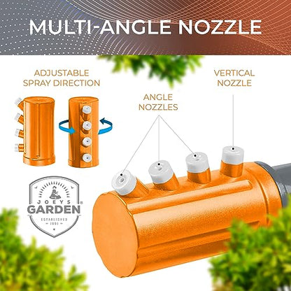 Joeys Garden Rotating Lawn Sprinkler for Yard & Kids, 360° Coverage, Orange - color: Gray