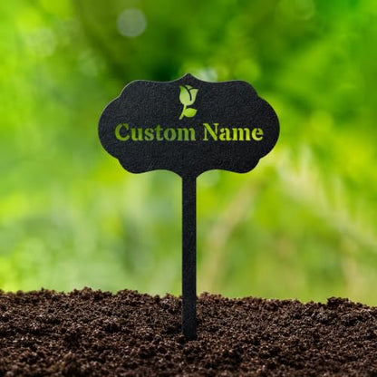 RealSteel Custom Seed & Plant Markers – Metal Garden Stakes for Herbs, Fruits & Vegetables | Elegant Steel Plant Labels for Pots, Raised Beds & Outdoor Gardens | Farmhouse & Greenhouse | Trowel & Claw - style: Trowel & Claw