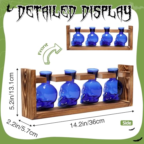 Plant Propagation Stations Halloween Skull Plant Terrarium Kit - color: Blue