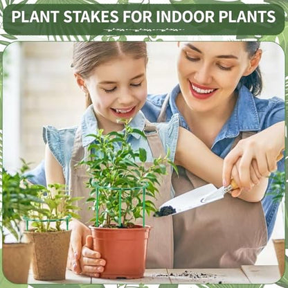 12 Pack Plant Support Stakes Sets - Versatile Plant Cages, Stackable Garden Flower Support， Small Plant Stakes for Indoor Plants,Tomato,Monstera, Peony, Hydrangea, Climbing Plants - size: 6.3*9.8IN（pack of 12)