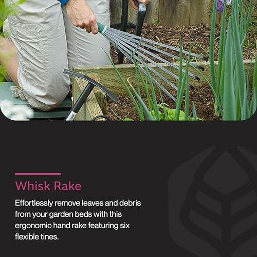 Yard Butler Terra Garden Hand Whisk Rake, Rust-Resistant - style: Rake