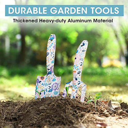 WORKPRO Aluminum Garden Tool Set, 4PCS Heavy Duty Hand Garden Tools - style: White