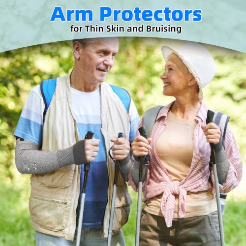 Schwer 10 Pairs 18in A6 Cut Resistant Arm Sleeves for Gardening, S903 - color: Dark Grey, size: 18 In-10 Pairs