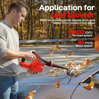 Electric Diatomaceous Earth Duster Compatible for Milwaukee 18V Battery - color: Red