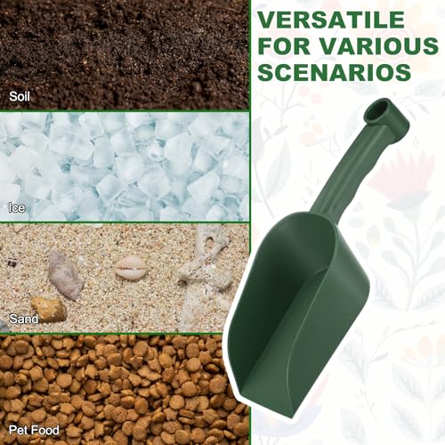 M METERXITY 2-Pack Garden Shovel Trowel Hand Shovels, 28.5cm/11.22 Inch Plastic Gardening Tools for Digging, Transplanting, Soil Loosening and Planting [Dark Green/Wine Red ] - color: Dark Green/Wine Red, size: Medium