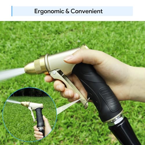 Garden Hose Nozzle, Heavy Duty Metal Spray Nozzle