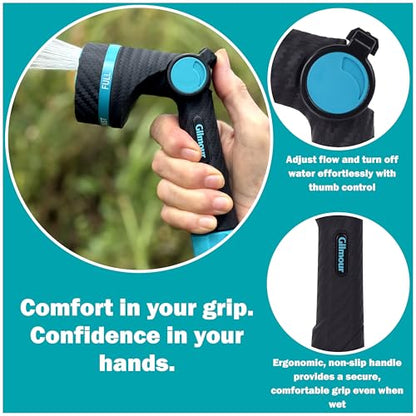 Gilmour Heavy Duty Thumb Control Garden Hose Nozzle with Swivel Connect - style: Thumb Control