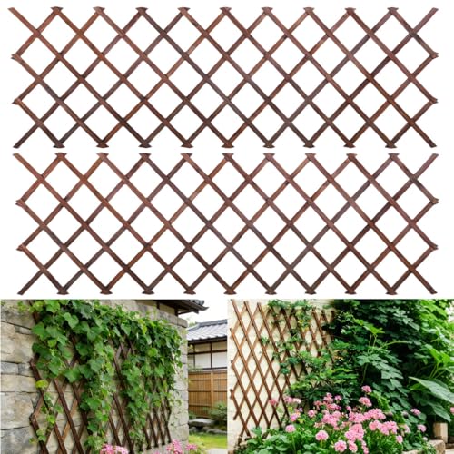 2Pcs Expandable Garden Trellis, 38"x89" Trellis for Climbing Plants Outdoor - size: 38" x 89" 2 Pack