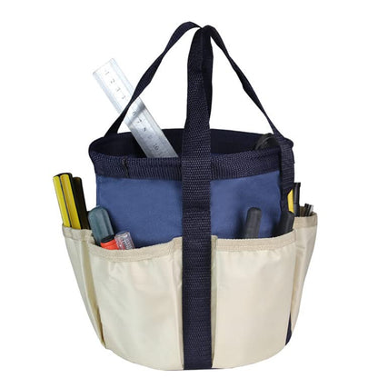 Multifunction Garden Tools Bucket Bag with Pockets Bucket Tool Organizer Gardening Organizer Tote Garden Harvest Bucket Bag Vegetables Picking Bag (Blue) - color: Blue