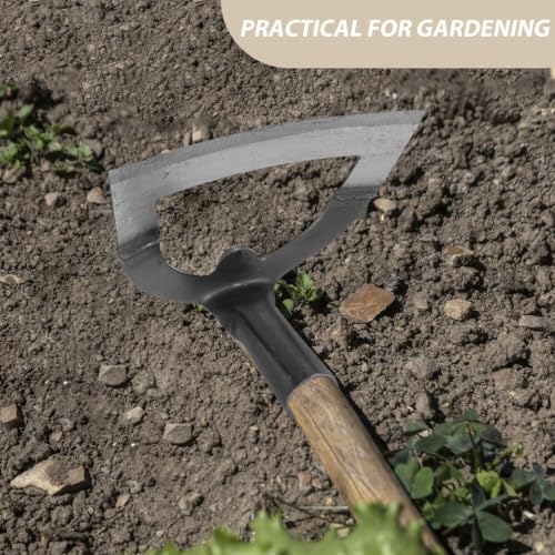 BESPORTBLE Hollow Hoe Garden Tool 8.38 X 6.69 X 4.80 in Hand Hoe for Weeding Soil Loosening Ditching Sowing Tillage Backyard Gardening Agriculture - size: 21.30X14.00X12.20CM