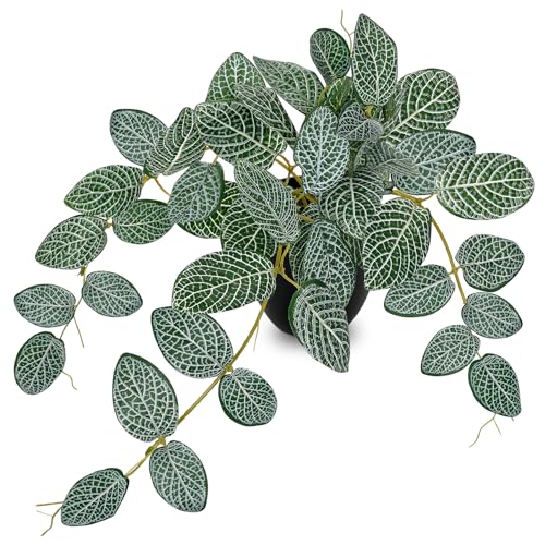 Villa Como 17.7" Artificial Plants Indoor Home Decor Faux Ivy Nerve Plant - color: #Green Nerve Ivy Plant