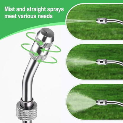 29 Inches Sprayer Wand,1/4" & 3/8" Brass Barbs Sprayer Wand Replacement, Stainless Steel Replacement Sprayer Wand with Shut off Valve & 2 Hose Clamps (1/4" & 3/8" Barb Sprayer Wand) - color: 29 Inches Sprayer Wand - 1/4" & 3/8" Barb
