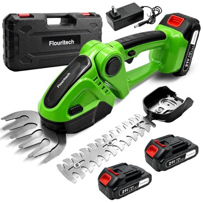 Cordless Hedge Trimmer, Battery Powered Hedge Trimmer with 2*21V Batteries