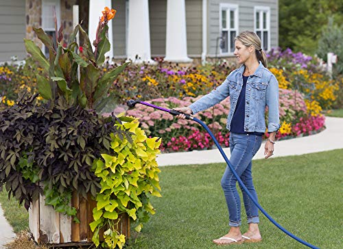 Dramm RainSelect Rain Wand – 16 Inch Aluminum Watering Wand with 9-Pattern Adjustable Spray Head & One Touch Thumb Control Valve – Garden Hose Wand for Containers, Raised Beds– Green - color: Green, size: 16"