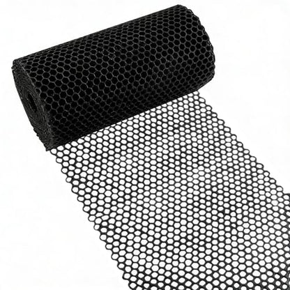Plastic Chicken Wire Fencing 15.7IN x 66FT,Pet Barrier Netting,Durable Garden Mesh Fence Animal Barrier for Dogs, Rabbits, Poultry & Plant Protection,Black - color: Black, size: 15.7INx66FT