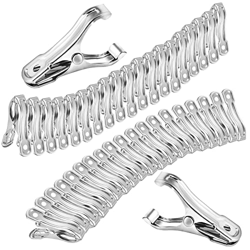 40Pcs Garden Clips for Netting, 2'' Metal Greenhouse Clamps to hoop