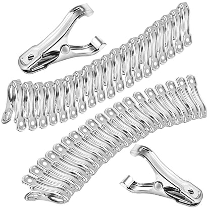 40Pcs Garden Clips for Netting, 2'' Metal Greenhouse Clamps to hoop