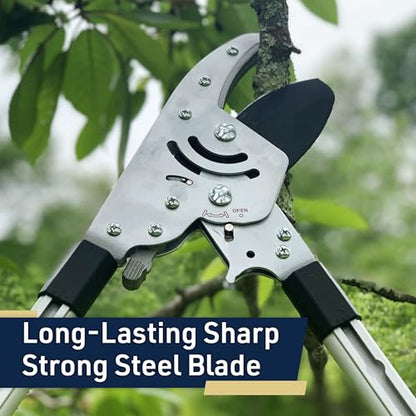 Kings County Tools Tree Trimmer Loppers with Extendable 26" - 40" Handles - style: 40" Extendable Anvil Lopper