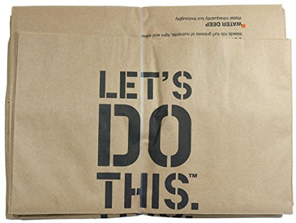 The Home Depot 49022 Heavy Duty Brown Paper Lawn and Refuse Bags for Home and Garden, 30 gal (Pack of 5) - size: 5 Count (Pack of 1)
