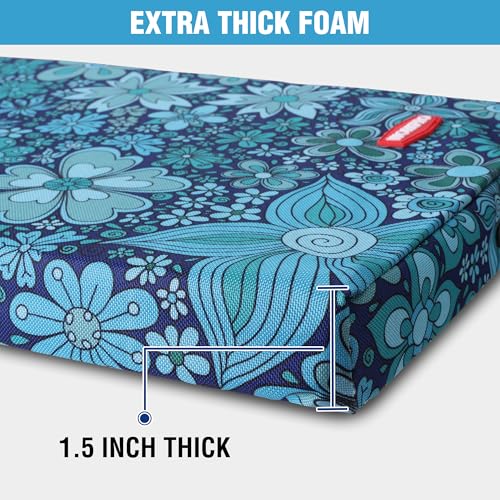 WORKPRO 17" Kneeling Pad with Removable Cover, Soft NBR Foam Cushioning - color: Blue