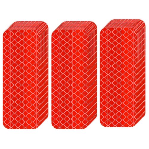 Reflective Tape 30 PCS - Waterproof Self-Adhesive Safety Stickers, DOT-C2 Reflector Tape for Outdoor Use on Bike/Truck/Car/Motorcycle/Clothing/Helmet, Red 1.18" X 3.15" - color: Red