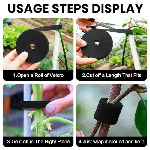 Garden Plant Twist Tie Roll for Home and Outdoor Flexible Nylon Tie for Plant Training Support for Daily Gardening Tasks 393.7 inch - size: 393.7 inch
