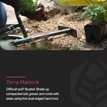 Yard Butler Terra Garden Hand Mattock, Rust-Resistant - style: Mattock