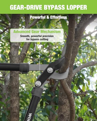 WORKPRO Bypass Lopper for Gardening, 28" Branch Cutter with Gear System - size: 1PC - 28" Lopper