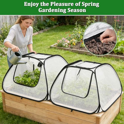 2 Pack Garden Covers for 6x3ft Raised Beds