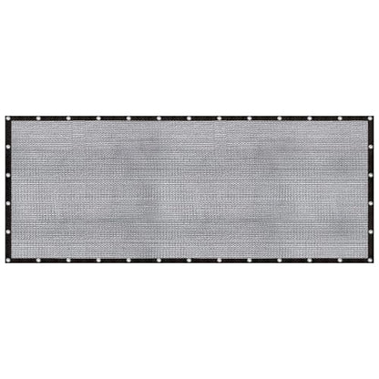 Cool Area 60-70% Mesh Tarp Shade Screen with Grommets, 8x20ft, Black - size: 0 8'X2 0'