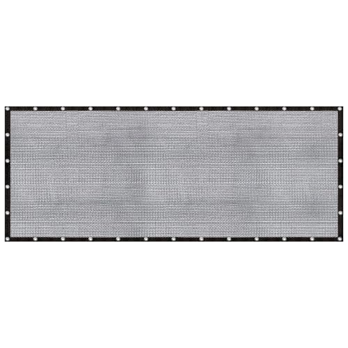 Cool Area 60-70% Mesh Tarp Shade Screen with Grommets, 8x20ft, Black - size: 0 8'X2 0'