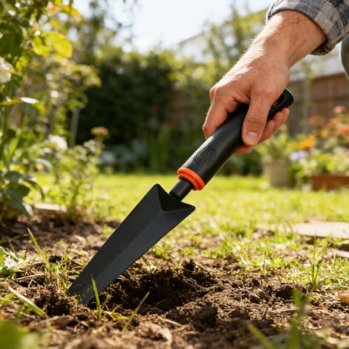 Garden Trowel, Portable Garden Weeder Tool, Gardening Trowel for Vegetable Gardening Backyard Farm Planting(Black Shovel) - color: Black Shovel