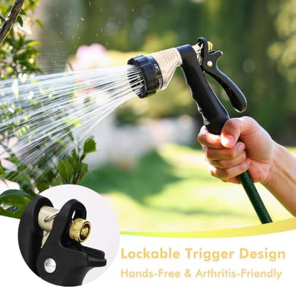RESTMO Garden Hose Nozzle Heavy Duty, Hose Spray Nozzle for Garden Hose - color: Black