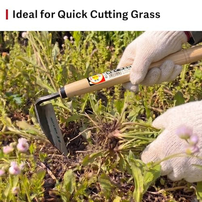 HOUNEN Japanese Weeding Sickle, 4.7-Inch Thick Composite Steel Blade - color: 4.7" Twisted Weeding Sickle