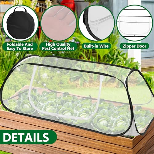 Pop Up Garden Rows Plants Cover, Raised Garden Beds Vegetable Protector - color: 1 Pc