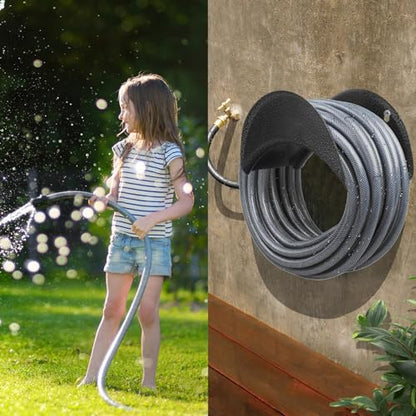 GARTOL Garden Hose Holder Heavy Duty Wall Mount, High Carbon Steel Hose Hanger for Outside Yard, Rust Proof - size: 1 Pack