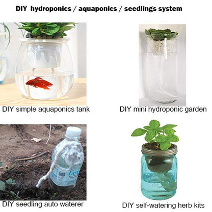 ORIMERC 150 feet 1/4 inch Self Watering Capillary Wick Cord Vacation Plant Sitter Hydroponic Wicking Self-Watering Planter Pot Automatic Water System Device Potted Violet Auto Seedling Waterer Rope - size: 150 feet (1/4 inch)