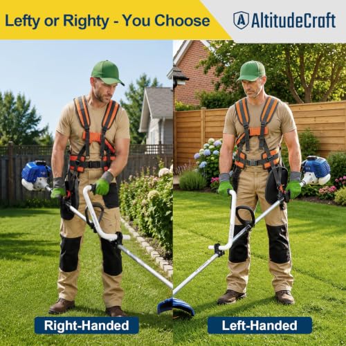 2-in-1 Weed Eater Handle Extension and Trimmer Harness Kit - size: Pro-Grade Trimmer Kit