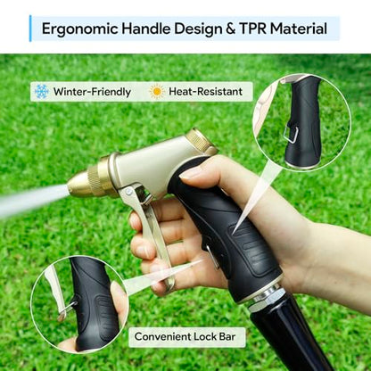 Garden Hose Nozzle, Heavy Duty Metal Spray Nozzle